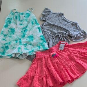 Girls' Pink Tiered Skirt - Brand Unspecified